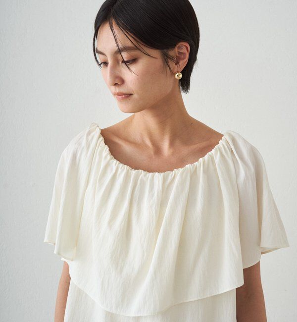  「フリルオフショルブラウス」|シャツ・ブラウス|