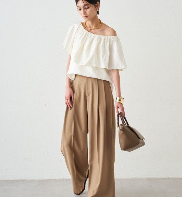  「フリルオフショルブラウス」|シャツ・ブラウス|