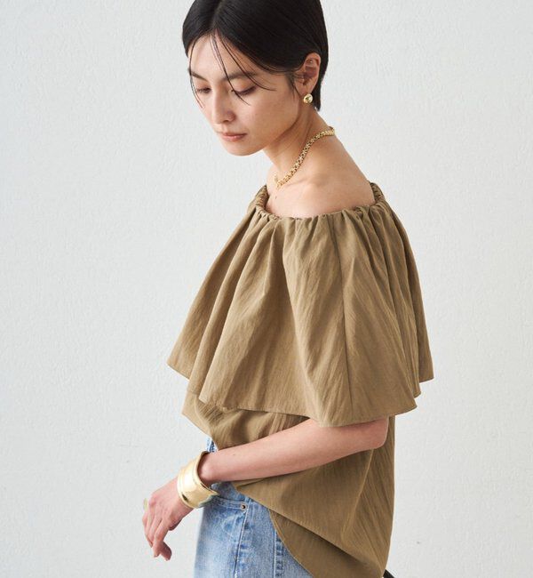  「フリルオフショルブラウス」|シャツ・ブラウス|
