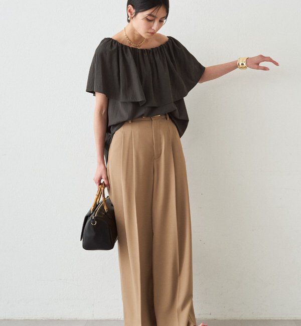  「フリルオフショルブラウス」|シャツ・ブラウス|