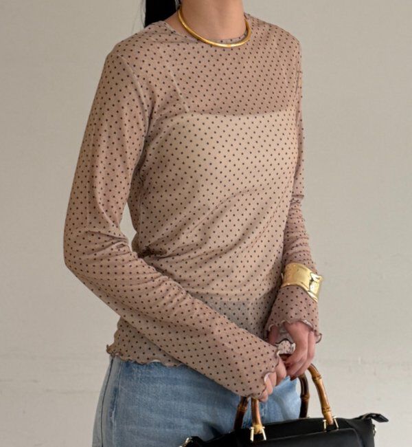  「プリントシアートップス」|Tシャツ・カットソー|ベージュ