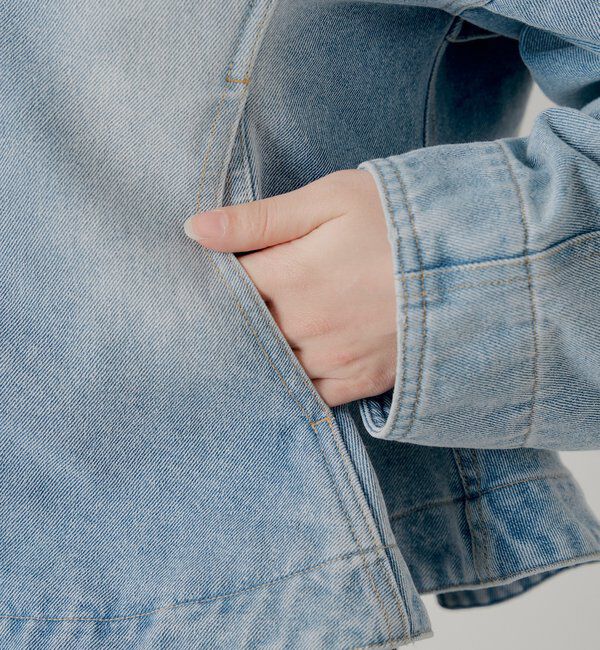  「【SALON by Chico】デニムペプラムジャケット」|その他|