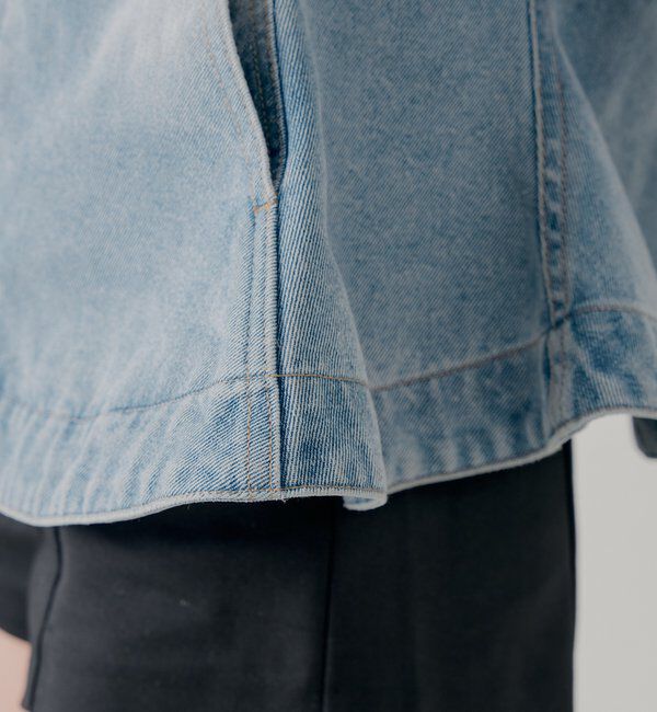  「【SALON by Chico】デニムペプラムジャケット」|その他|