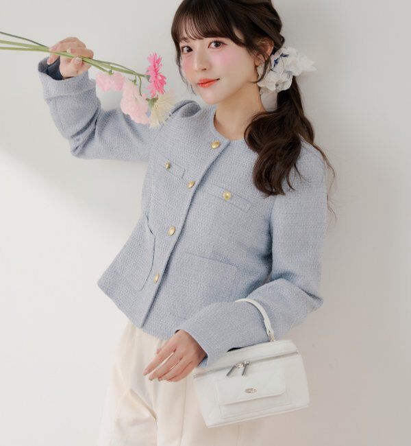  「【KURUMIコラボ】ツイード金ボタンジャケット」|その他|