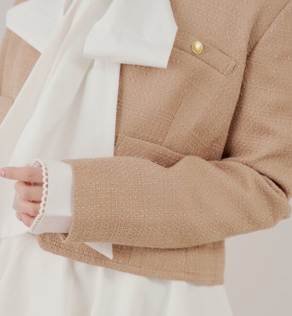  「【KURUMIコラボ】ツイード金ボタンジャケット」|その他|