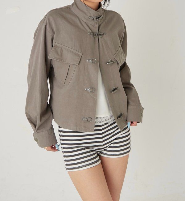  「ファイヤーマンミリタリーシャツジャケット」|ブルゾン・スタジャン|