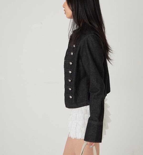  「ナポレオンデニムジャケット」|ブルゾン・スタジャン|