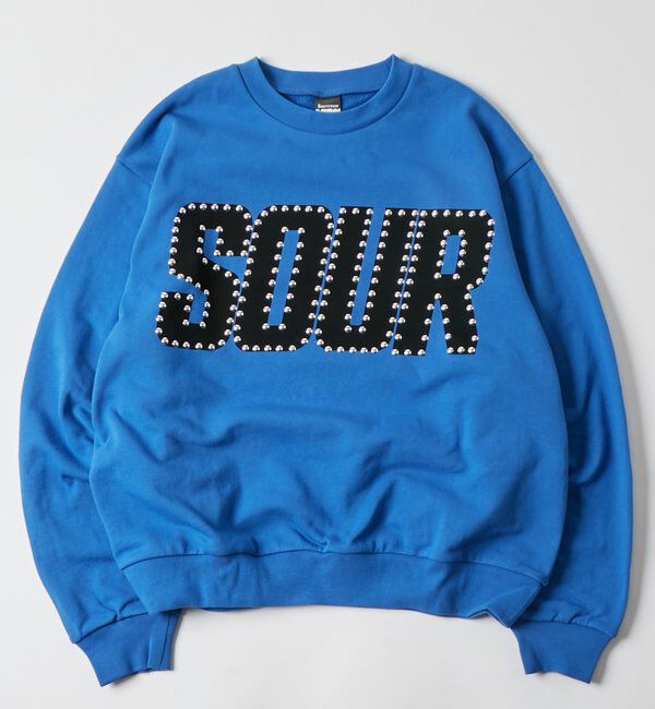  「【Sourcream】 SOURスタッズクルースウェット」|Tシャツ・カットソー|ブルー