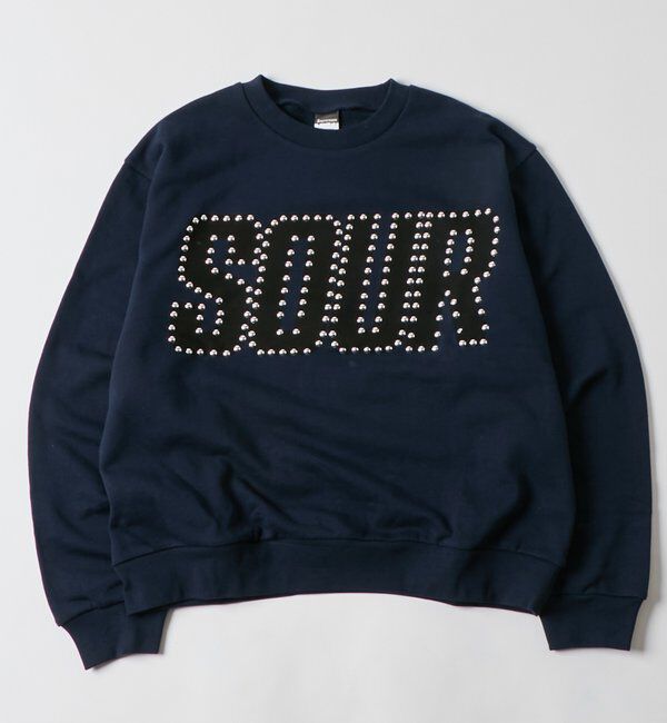  「【Sourcream】 SOURスタッズクルースウェット」|Tシャツ・カットソー|ネイビー