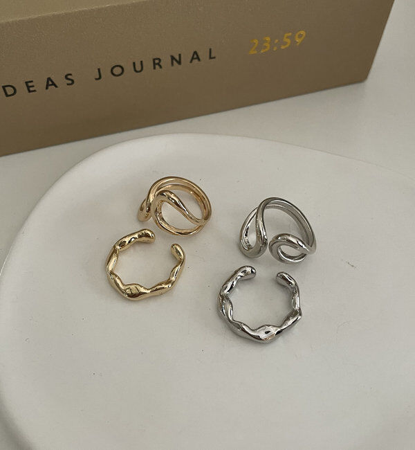  「〈GOLDY/ゴールディ〉2SETリボンリング」|リング|