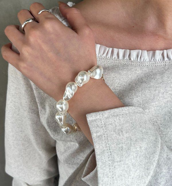  「〈GOLDY/ゴールディ〉バロックパール風ブレスレット」|リング|