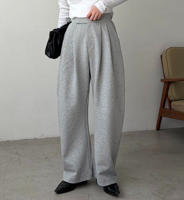  「ダンボールカーブパンツ」|チノ|グレー