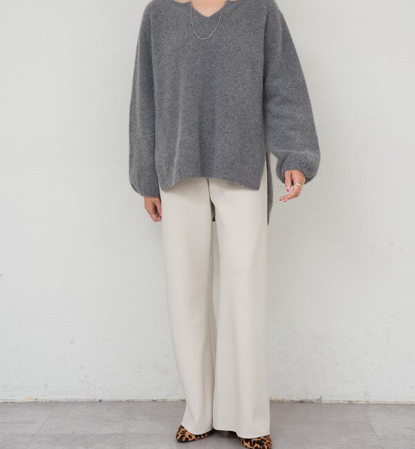  「ダブルクロスワイドパンツ」|チノ|