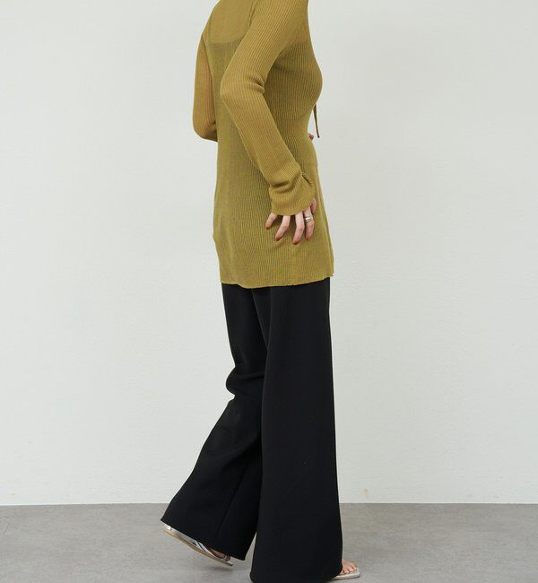  「ダブルクロスワイドパンツ」|チノ|