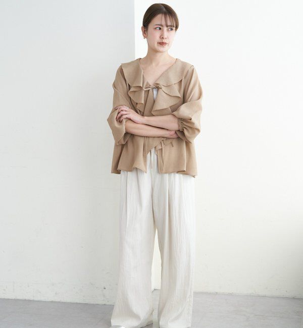  「【26SS予約】フリルカラーブラウス」|シャツ・ブラウス|