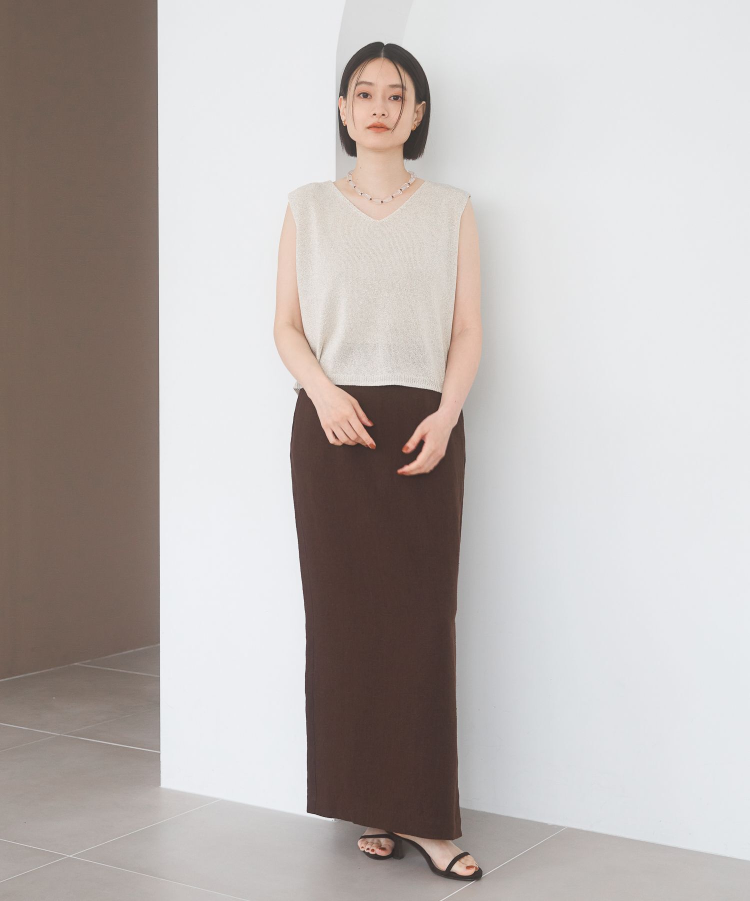 A part by 「スリットナローリネンスカート」|スカート|
