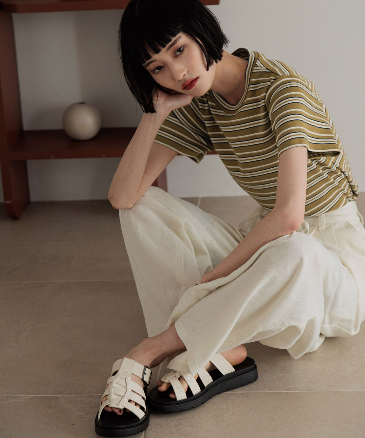 LOWRYS FARM「フライスチビＴシャツＳＳ 111954」|Tシャツ・カットソー|