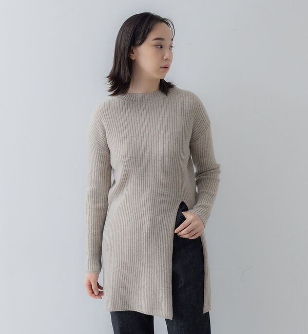 collex「【セットアップ対応】ファインウール2WYニットプルオーバー」|ニット・セーター|ベージュ