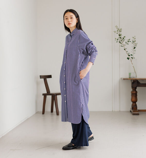 collex「【Alltid】スーピマコットンシャツワンピース」|ワンピース|