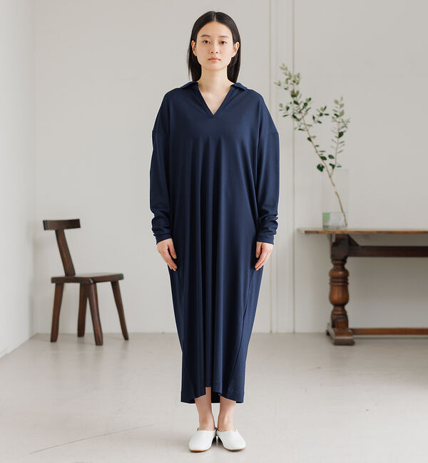 collex「ポロ衿コンビワンピース」|ワンピース|