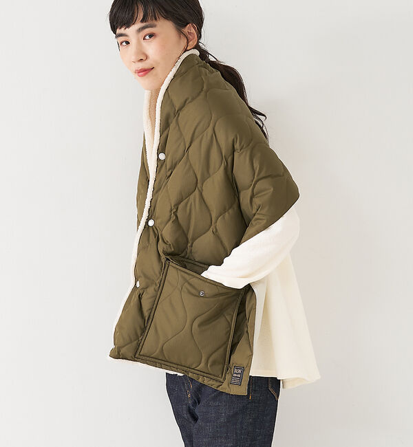 collex「【TAION】 ミリタリー リバーシブル ダウンストール」|マフラー|