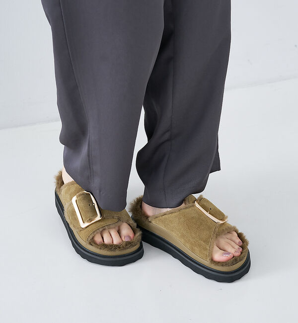 collex「【MOHI/モヒ】ファーサンダル シングルベルト」|サンダル|