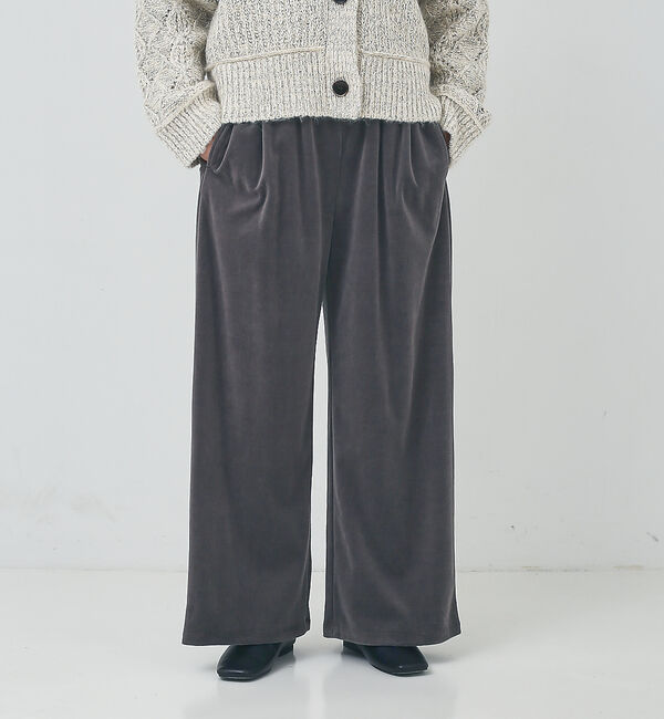 collex「【手洗い可能】ベロアセミワイドパンツ」|その他|