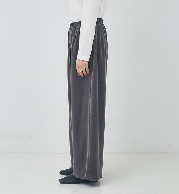collex「【手洗い可能】ベロアセミワイドパンツ」|その他|