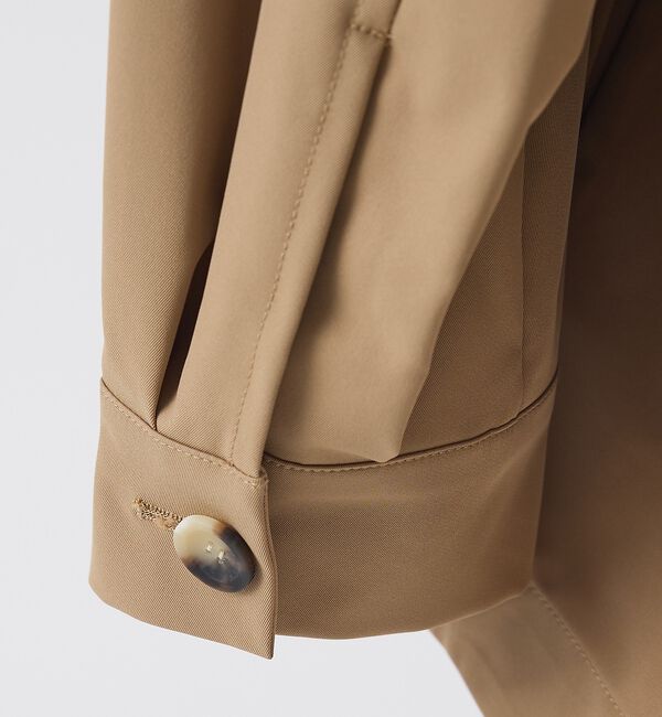 collex「ハイネックフレアーコート」|ブルゾン・スタジャン|