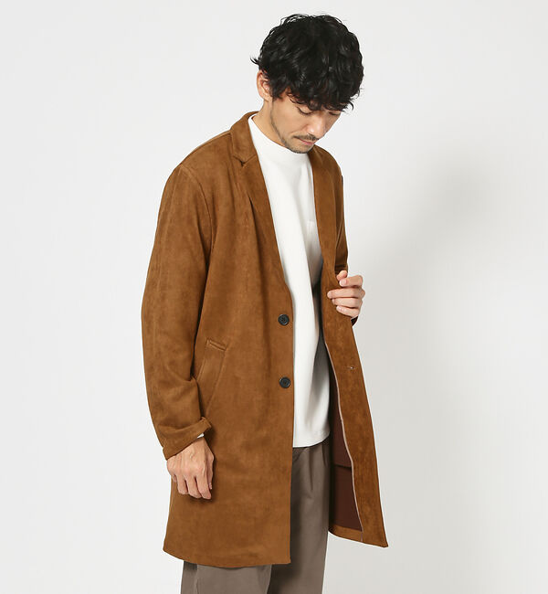 ABAHOUSE「ネオスエード チェスターコート」|その他|キャメル