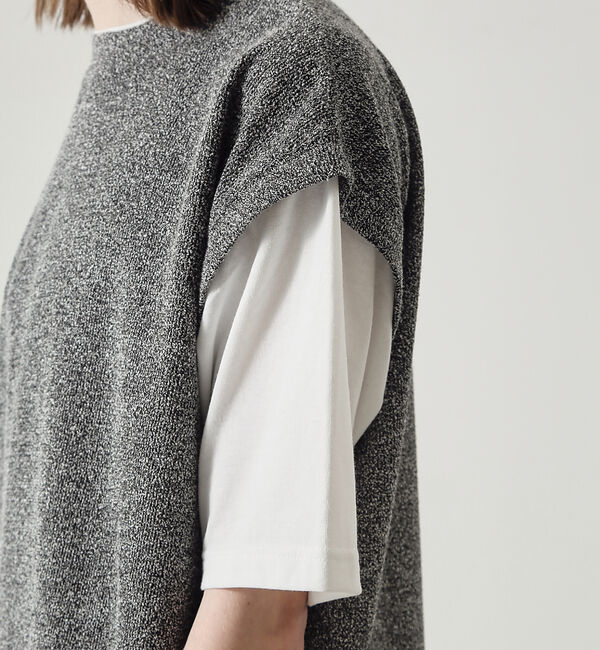 ABAHOUSE「【上下2点セット/セットアップ対応】メランジパイルフェイクレイヤード  /  ユ」|Tシャツ・カットソー|