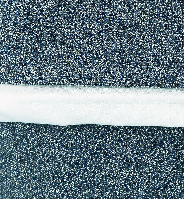 ABAHOUSE「【上下2点セット/セットアップ対応】メランジパイルフェイクレイヤード  /  ユ」|Tシャツ・カットソー|