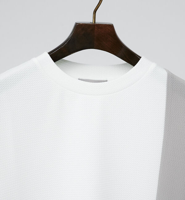 ABAHOUSE「【パネル切替】フクレジャガード 半袖 Tシャツ」|Tシャツ・カットソー|