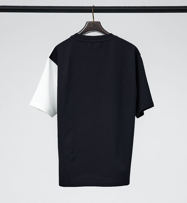 ABAHOUSE「【パネル切替】フクレジャガード 半袖 Tシャツ」|Tシャツ・カットソー|