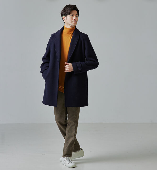 ABAHOUSE「【シルクの様な光沢】カシミヤ　タートルネック ニット」|ニット・セーター|