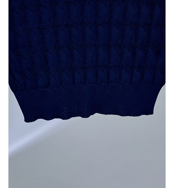 ABAHOUSE「ケーブル編み チルデンベスト」|ベスト・ジレ|