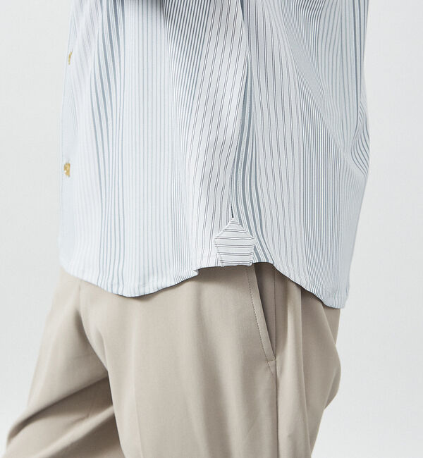 ABAHOUSE「【FLEX SHIRTS】360&deg;ストレッチ パッチワークストライプシャツ /」|シャツ・ブラウス|