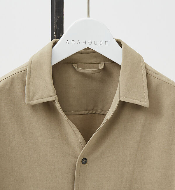 ABAHOUSE「【セットアップ対応】Vネック スキッパー シャツ / イージーケア / ストレッ」|シャツ・ブラウス|