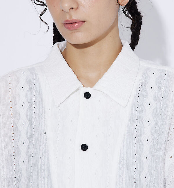 ABAHOUSE「【Revo./レボ】Relax Fit /リラックスフィット /Sheer Ja」|シャツ・ブラウス|