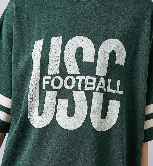 ABAHOUSE「【REMI RELIEF / レミ レリーフ】  R/C天竺 フットボールTシャ」|Tシャツ・カットソー|