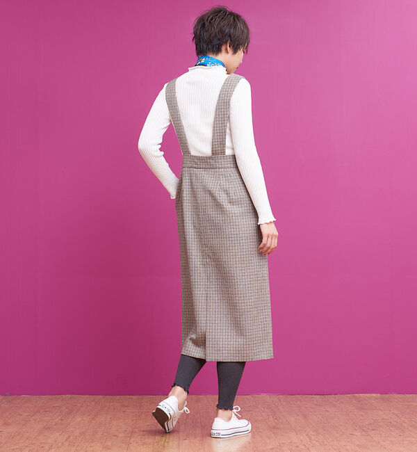 Rouge vif「チェックジャンパースカート」|ワンピース|