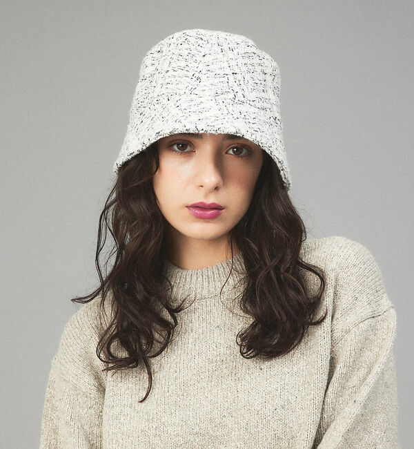 Rouge vif「【RUBEN/ルーベン】ツイードパターンバスケットハット / ダウンツバ / R」|その他|アイボリー