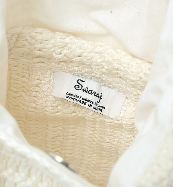 Rouge vif「【Swaraj/スワラージ】Hand Knit Letter バッグ」|トートバッグ|