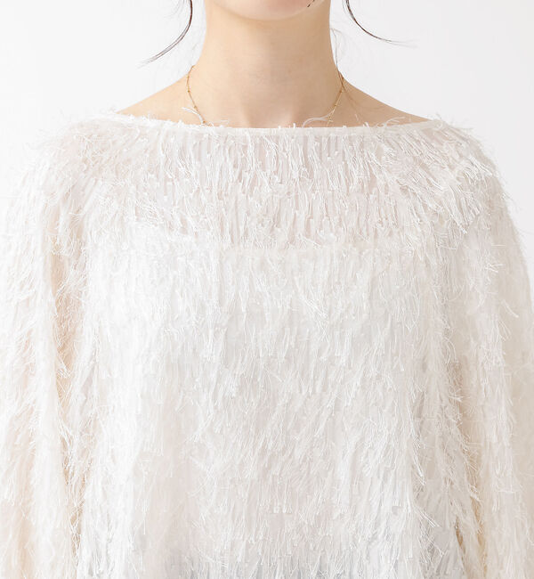 Rouge vif「フェザージャガードスリーブリボンブラウス」|シャツ・ブラウス|