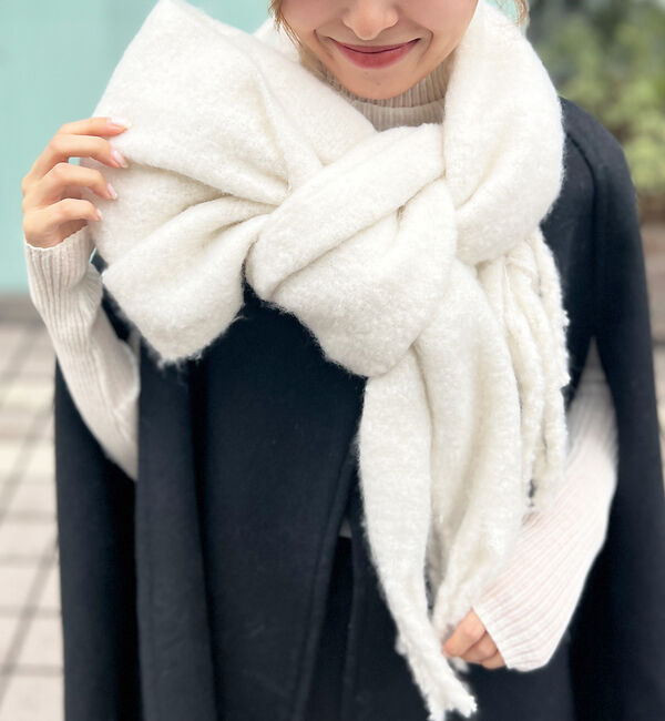 Rouge vif「【一部店舗限定】ボリュームフリンジストール」|マフラー|