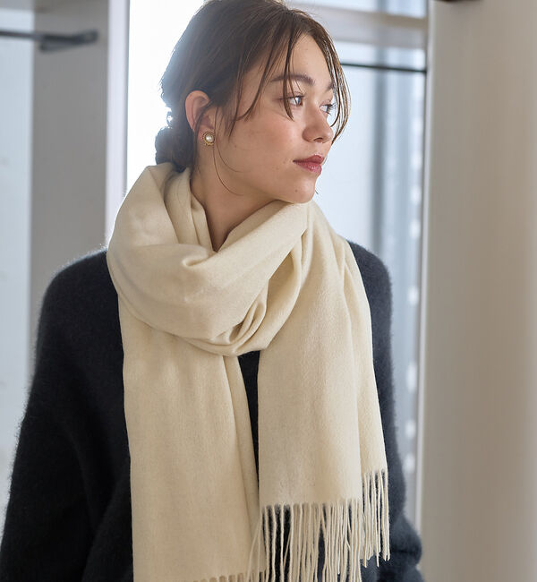 Rouge vif「カシミヤ無染色ストール」|マフラー|