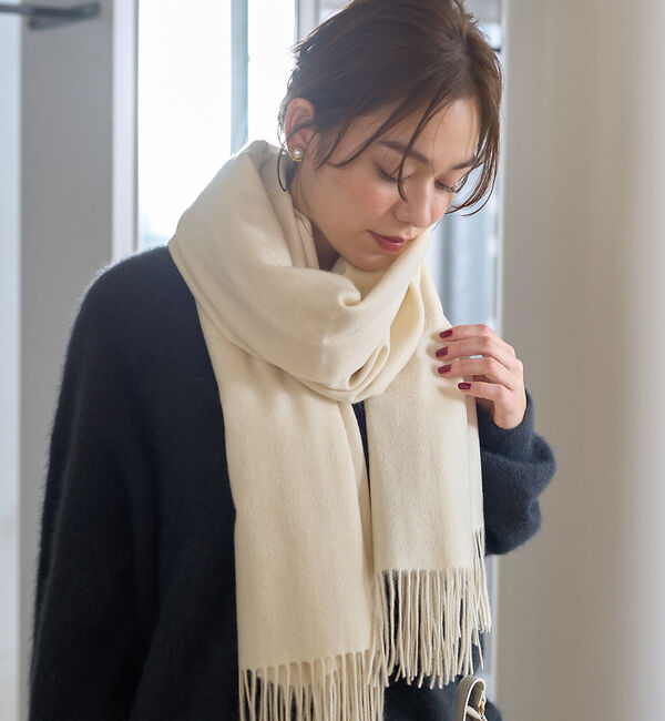 Rouge vif「カシミヤ無染色ストール」|マフラー|