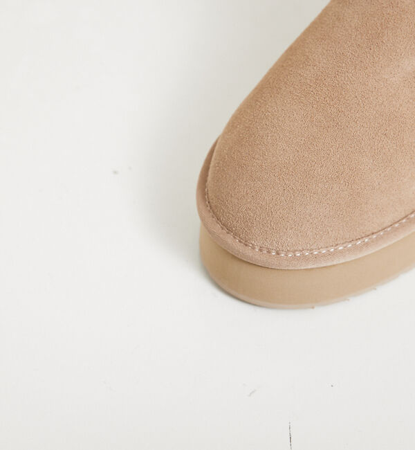 Rouge vif「【EMU/エミュー】PLATFORM MICROショートムートンブーツ」|ショートブーツ|