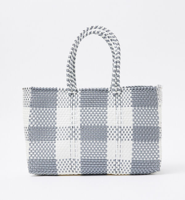 Rouge vif「【MOON BIRD/ムーンバード】手編みのメルカドバッグ/TANPIN/横長/」|ショルダー・メッセンジャー|シルバー