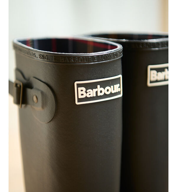 Rouge vif「【Barbour/バブアー】レインロングブーツ/シーズンレス/梅雨/ロングブーツ」|レインシューズ|